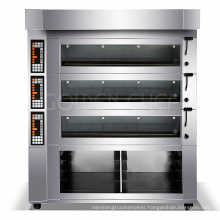 Commercial Kitchen 3 Deck Electric Pizza Oven Sourcing Supplier Baking Shop Machines Big Electric Oven Price